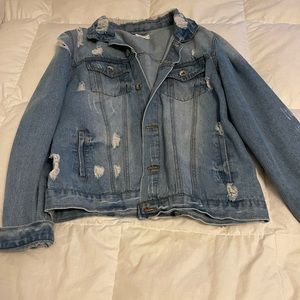Ripped Jean Jacket